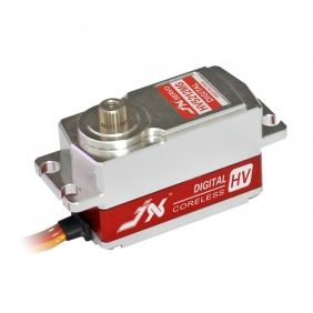 JX PDI-HV5212MG 26.8nn High Precision Metal Gear Full CNC Aluminium Shell Structure High Voltage Digital Coreless Short body Servo
