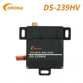 Corona DS239HV 7.4V 0.13sec Digital Slim Wing Servo (Metal Gear) 4.6kg / 0.13sec / 22g with servo horns For RC Airplane Boat