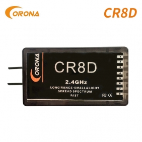 Corona CR8D 2.4Ghz V2 series DSSS Receiver compatible with CT8F/CT8J /CT8Z/CT3F/CT14F(DSSS) 8CH receptor for RC drones