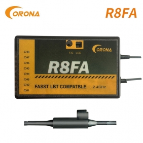 Corona R8FA 8 Channel FASST Compatible 2.4ghz RC Receiver For RC Fixed-wing aircraft