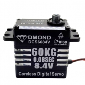 DCS6084V DMOND 60KG 0.08sec Coreless 8.4V IP68 Waterproof stainless Gear Servo 1/8 RC Car Crawler Futaba A700