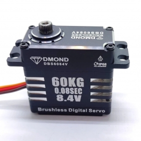 DBS6084V DMOND 60KG 0.08sec Brushless 8.4V IP68 Waterproof stainless Gear Servo 1/8 RC Car Crawler Futaba A700