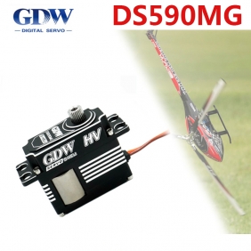 GDW DS590MG 12kg Helicopter Swashplate Medium Metal HV Digital Gear 450-500 helicopter 70E fixed wing turbojet robot