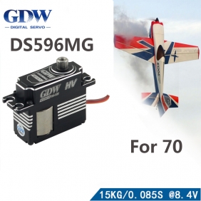 GDW DS596MG 15kg Medium servo Metal Gear for 70E Fixed Wing Turbo jet
