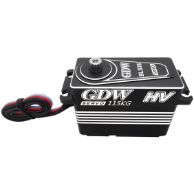 GDW BLS115HV 115KG High Torque Steel Gear Model Aircraft UAV Model Car Robot Brushless Digital Servo