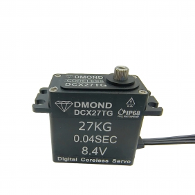 DMOND DCX27TG 27KG 0.04sec 8.4V IP68 Waterproof Titanium Steel Gear Digital Coreless Servo